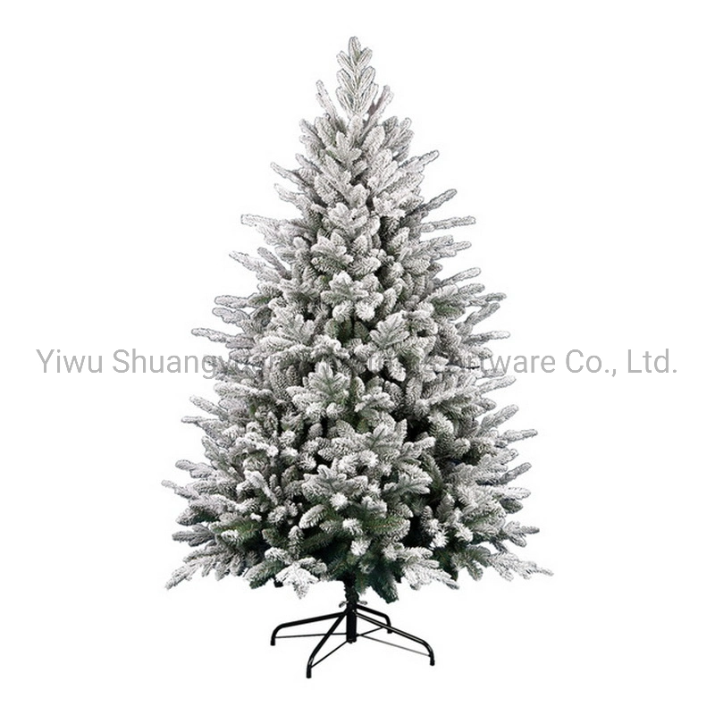 120-300cm Green PE PVC Artificial Christmas Tree with Leaf Pinecone Snow Red Berry Home Decoration Christmas Gift