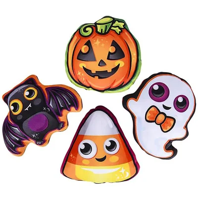 Plush Halloween Pillows Stuffed Pumpkin Bat Ghost Candy Corn Pillow Designs Toy Party Favors Decorations Customization