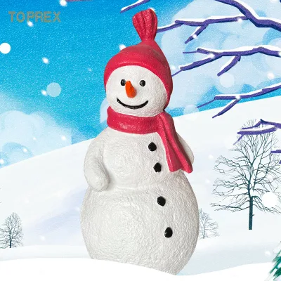 Xmas Christmas Decor Fiberglass Christmas Snowman, Resin Snowman for Holiday Decoration