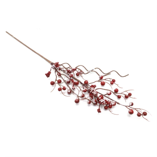 Shiny Artificial Berry Flower Branch Christmas Decoration Holiday Home Decoration Flower Branch Garden Table Flower Branch