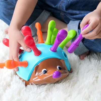 Kids Toys Hedgehog Sorter Toy Toddler Montessori Toy Interactive Game