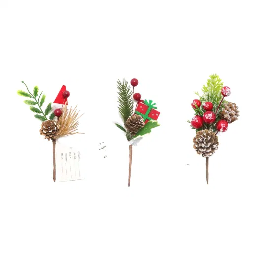 Hot Foam Cranberry Artificial Flower Christmas Tree Decoration Cuttings Picks