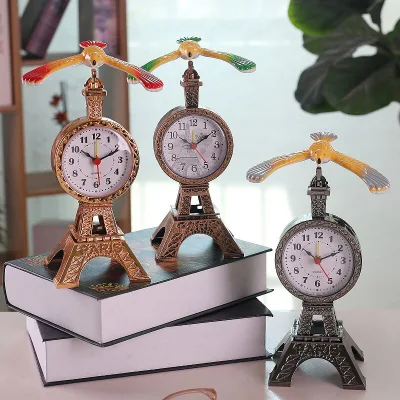 Jump Seconds Alarm Clock Students Special Wake up Children Boys and Girls Bedside Decoration Bedroom New Creative Tower Eagle Alarm